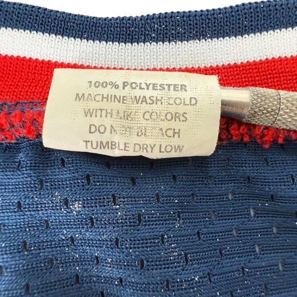 St. Louis Cardinals 90s XL Mesh Baseball Jersey Navy W/ Logo Patch & Red/White - Picture 7 of 8